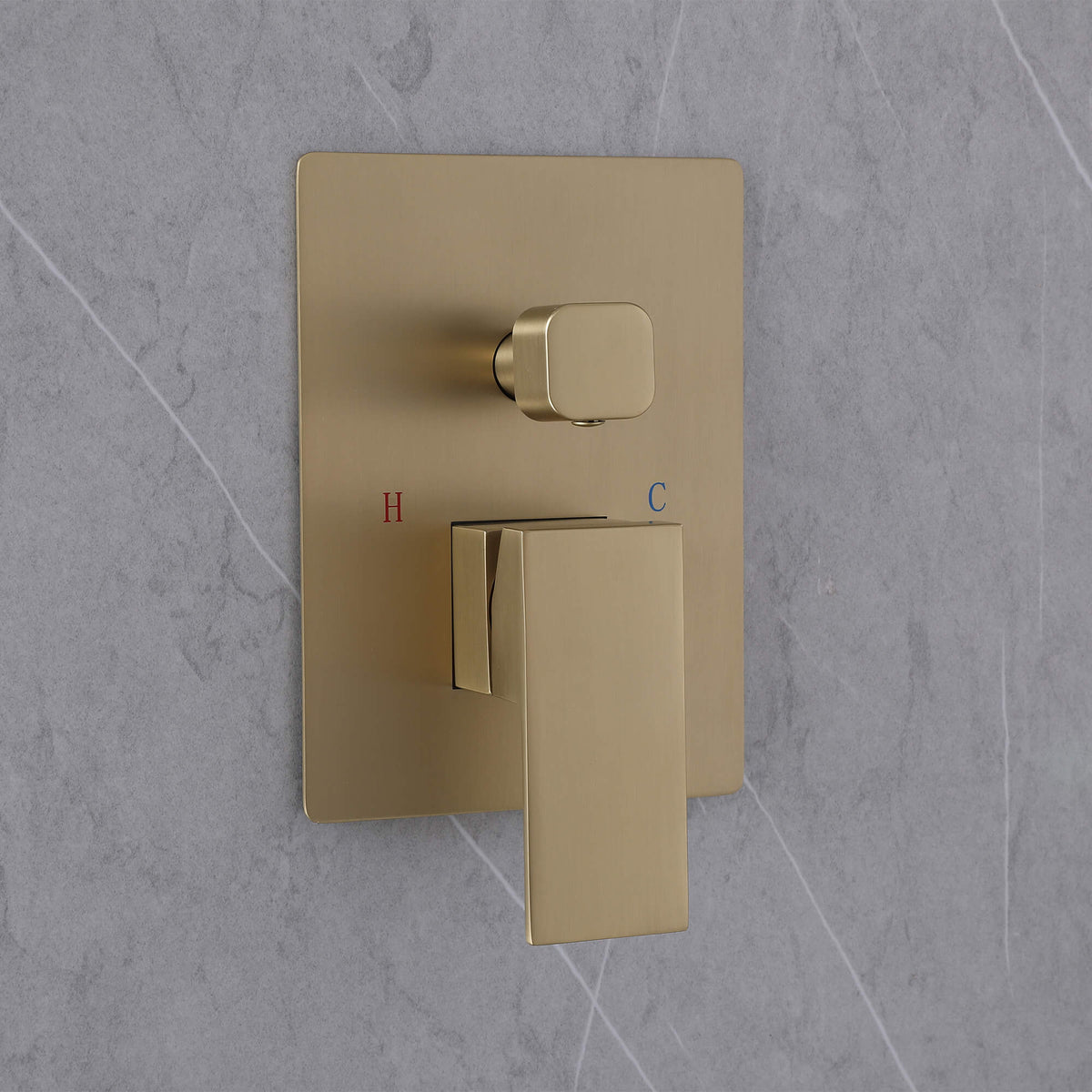 3-Function Square Rain Shower System with Handheld & Tub Spout
