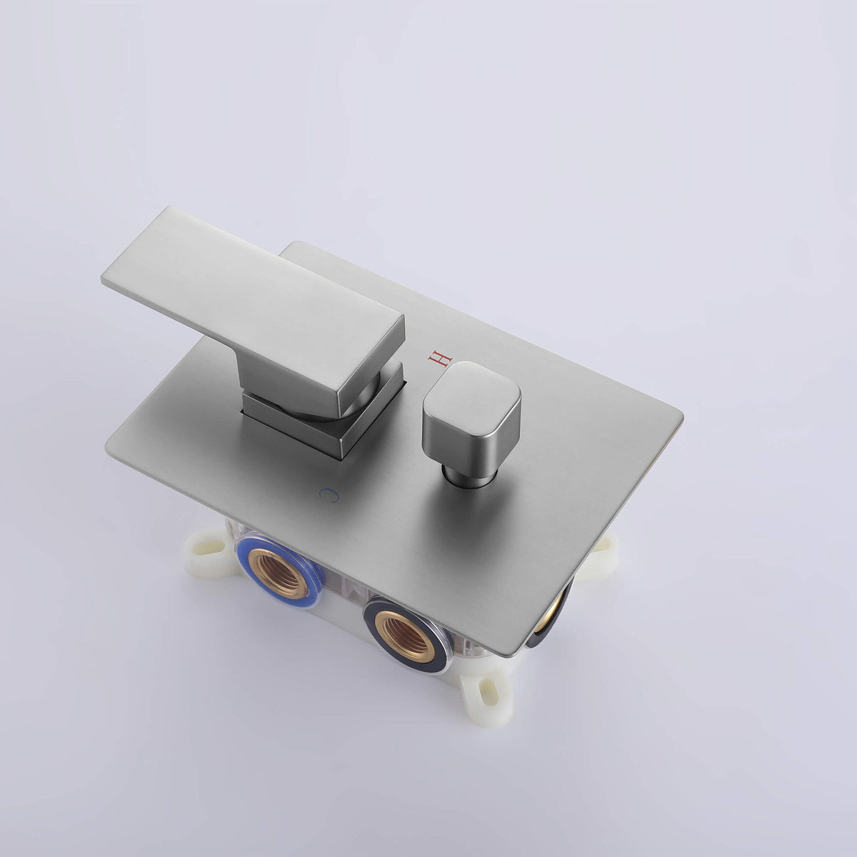3-Function Square Rain Shower System with Handheld & Tub Spout