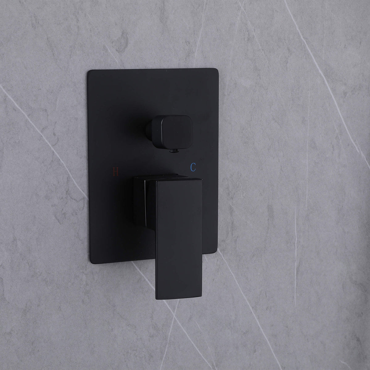 3-Function Square Rain Shower System with Handheld & Tub Spout