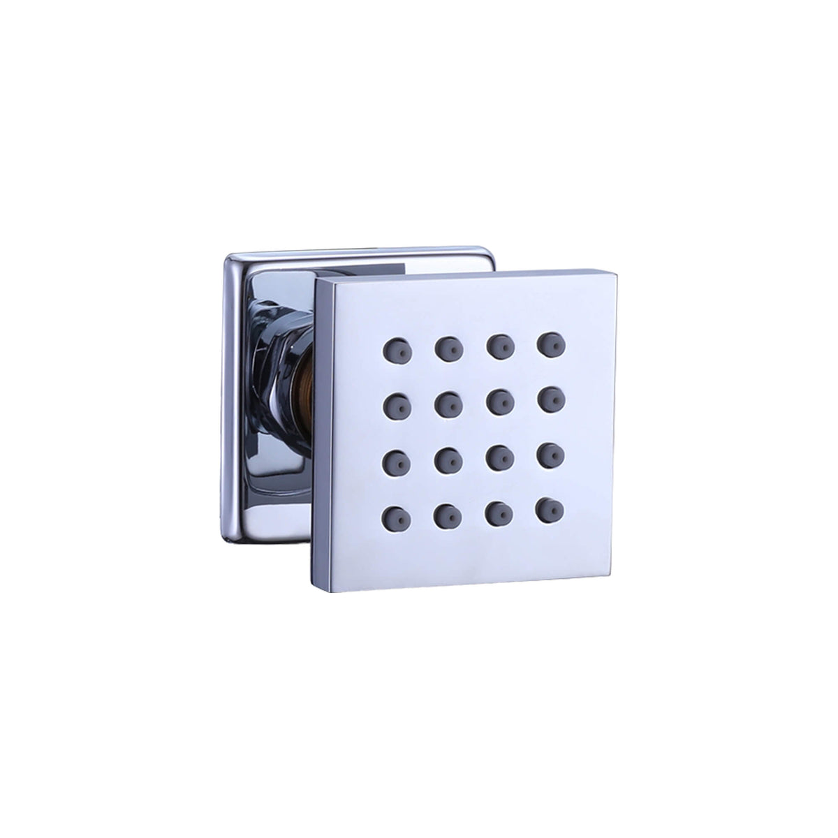 2-Inch Shower Body Jet Adjustable Spa Brass Square Massage Shower Silde Sprayer