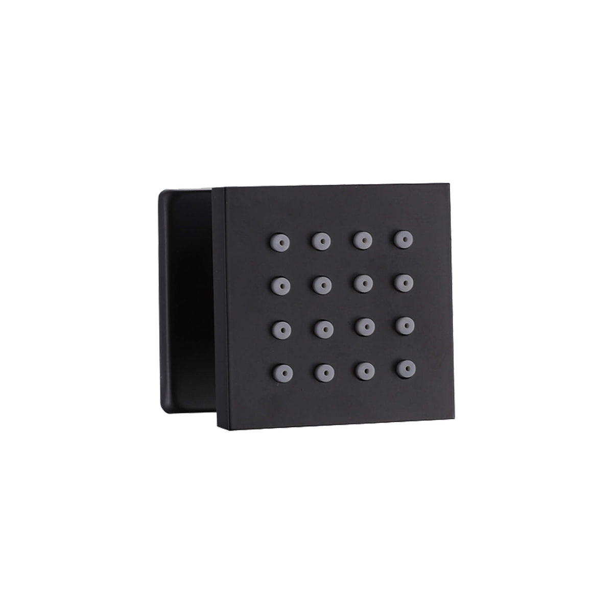 2-Inch Shower Body Jet Adjustable Spa Brass Square Massage Shower Silde Sprayer