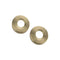 Round Flange Pair – Brushed Gold