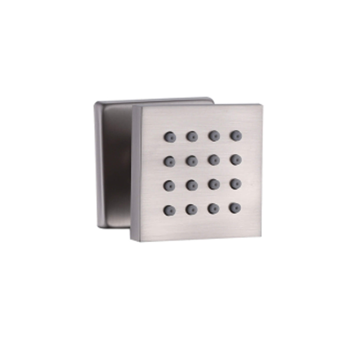 2-Inch Shower Body Jet Adjustable Spa Brass Square Massage Shower Silde Sprayer