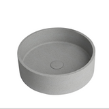 Rbrohant Vessel Bathroom Sink in Grey without Faucet and Drain