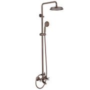 Antique brass outdoor shower full set