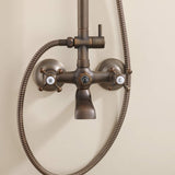 Antique brass tub spout detail