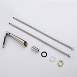 Designer Waterfall Faucet with Angled Body and Side Handle