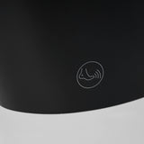 Black smart toilet foot sensor for hands-free automatic flushing