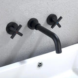 Wall Mount Bathroom Faucet Handle Replacement Kit with Ceramic Cartridge
