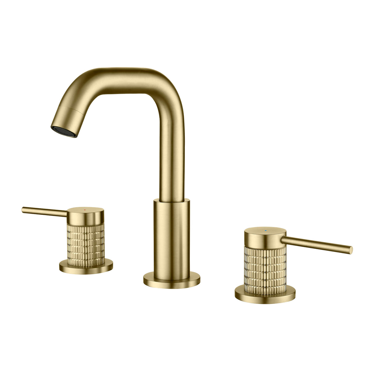 Widespread Basin Tap with Rotating Gooseneck Spout