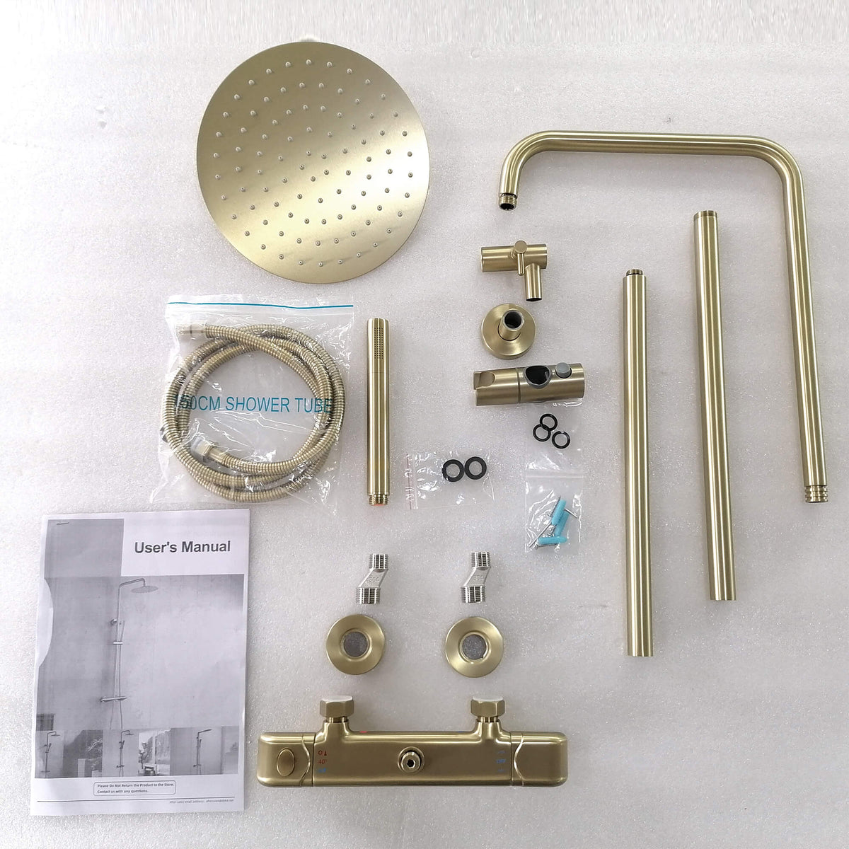 2-Function Exposed Thermostatic Shower System