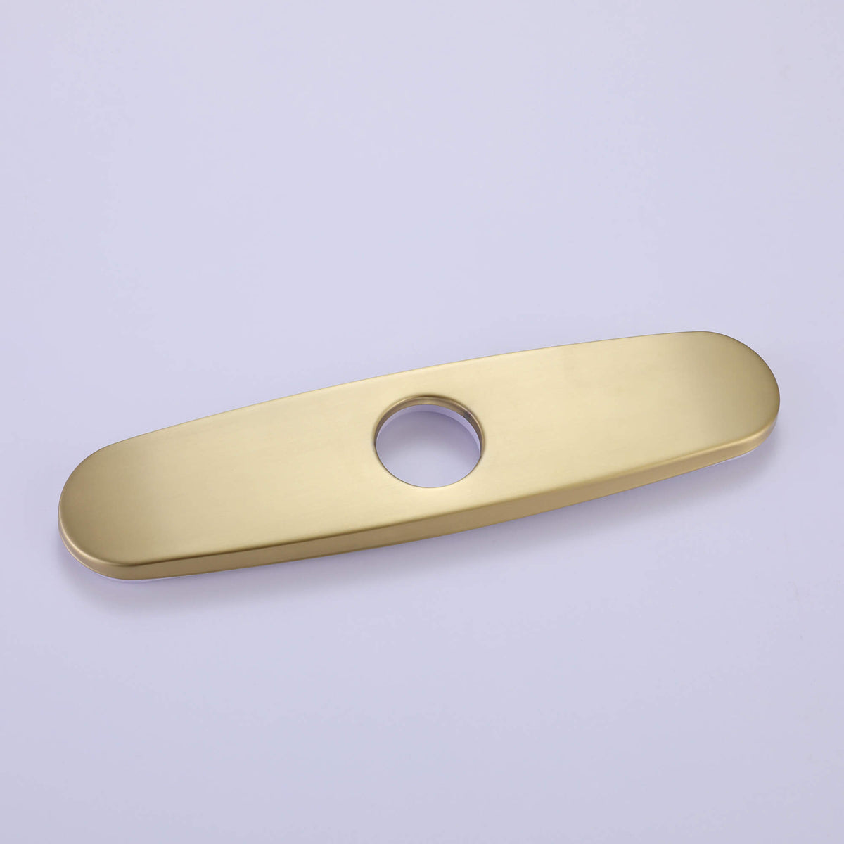 Brushed gold faucet deck plate for single hole bathroom sink faucet installation