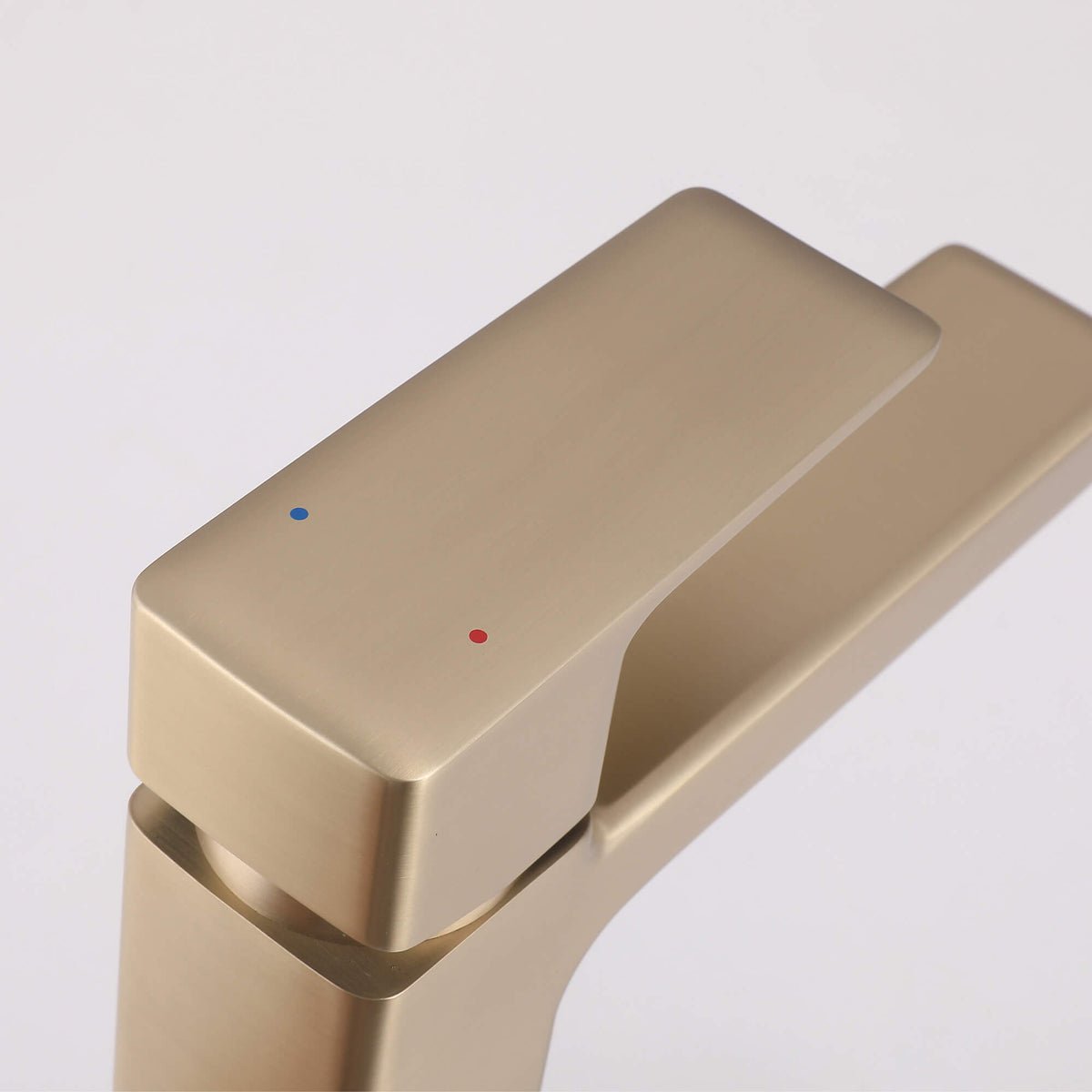Modern Square Single-Hole Bathroom Faucet