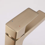 Modern Square Single-Hole Bathroom Faucet