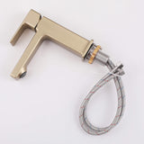 Modern Square Single-Hole Bathroom Faucet