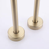 Twin-Column Freestanding Tub Filler with Dual Handles & Hand Shower