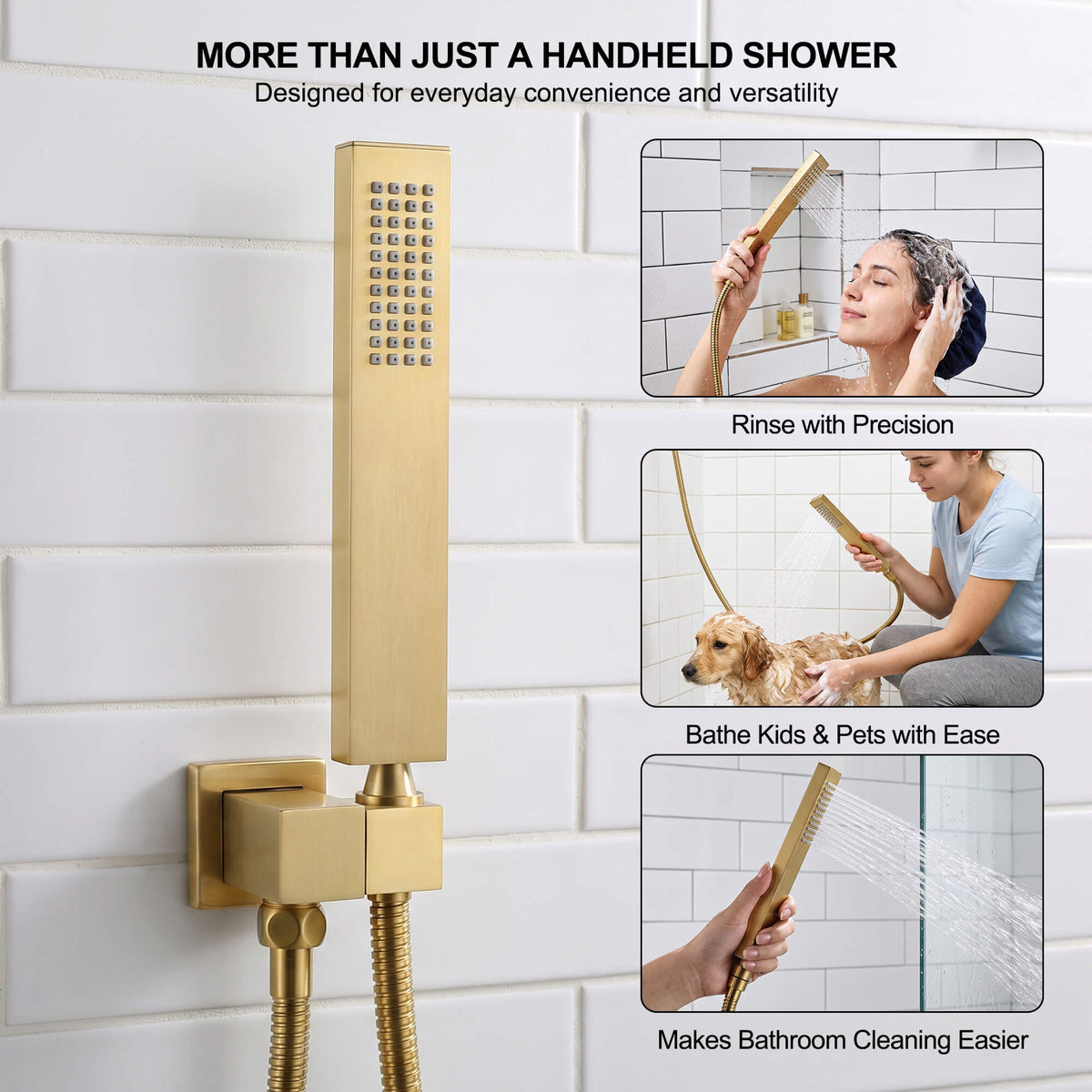 Ceiling-Mounted Single Handle Rain Shower Set