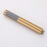 Slim brushed gold handheld shower for freestanding bathtub faucet