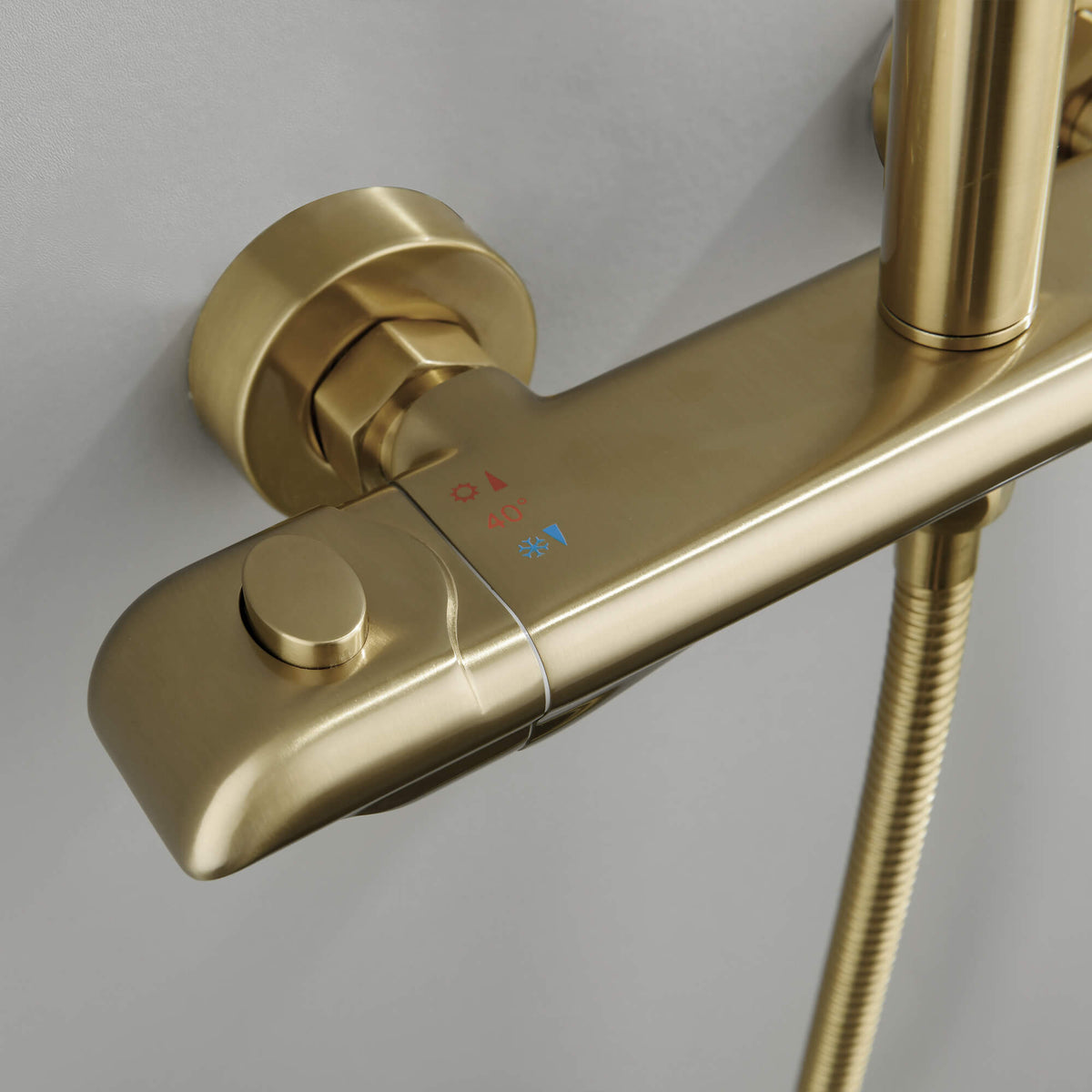 2-Function Exposed Thermostatic Shower System
