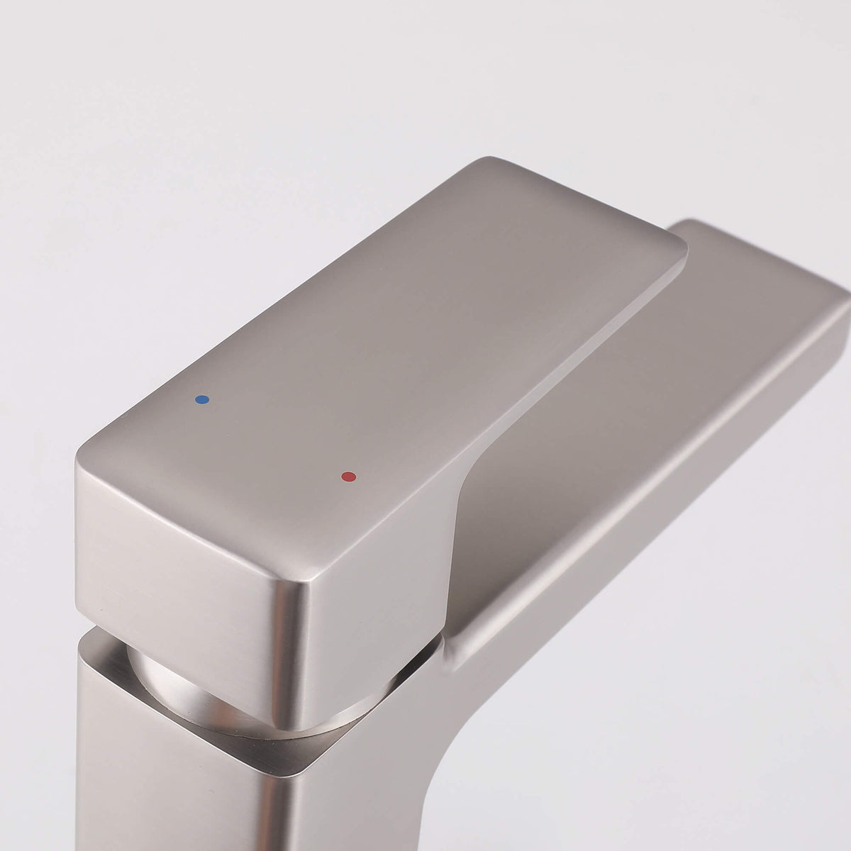 Modern Square Single-Hole Bathroom Faucet