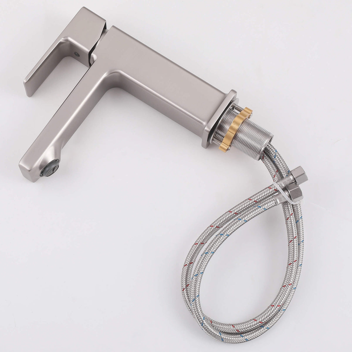 Modern Square Single-Hole Bathroom Faucet