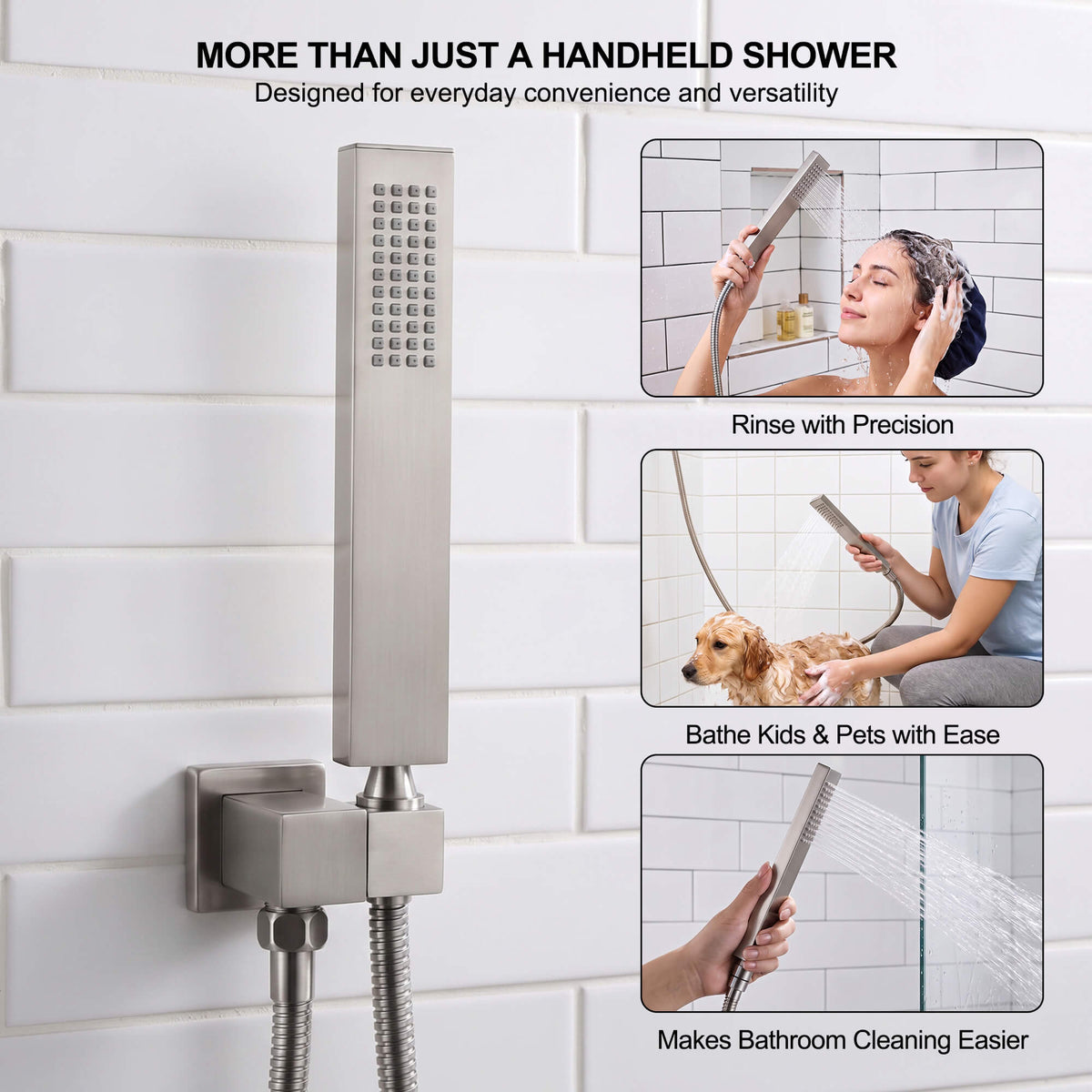 Ceiling-Mounted Single Handle Rain Shower Set