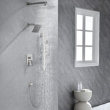 3-Function Rainfall Shower System with Wall Shower & Handheld