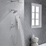 3-Function Rainfall Shower System with Wall Shower & Handheld