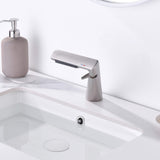 Designer Waterfall Faucet with Angled Body and Side Handle