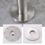Freestanding Poolside Outdoor Shower with 12-Inch Rainfall Head, Foot Rinse Spout, Shelf & Towel Hook