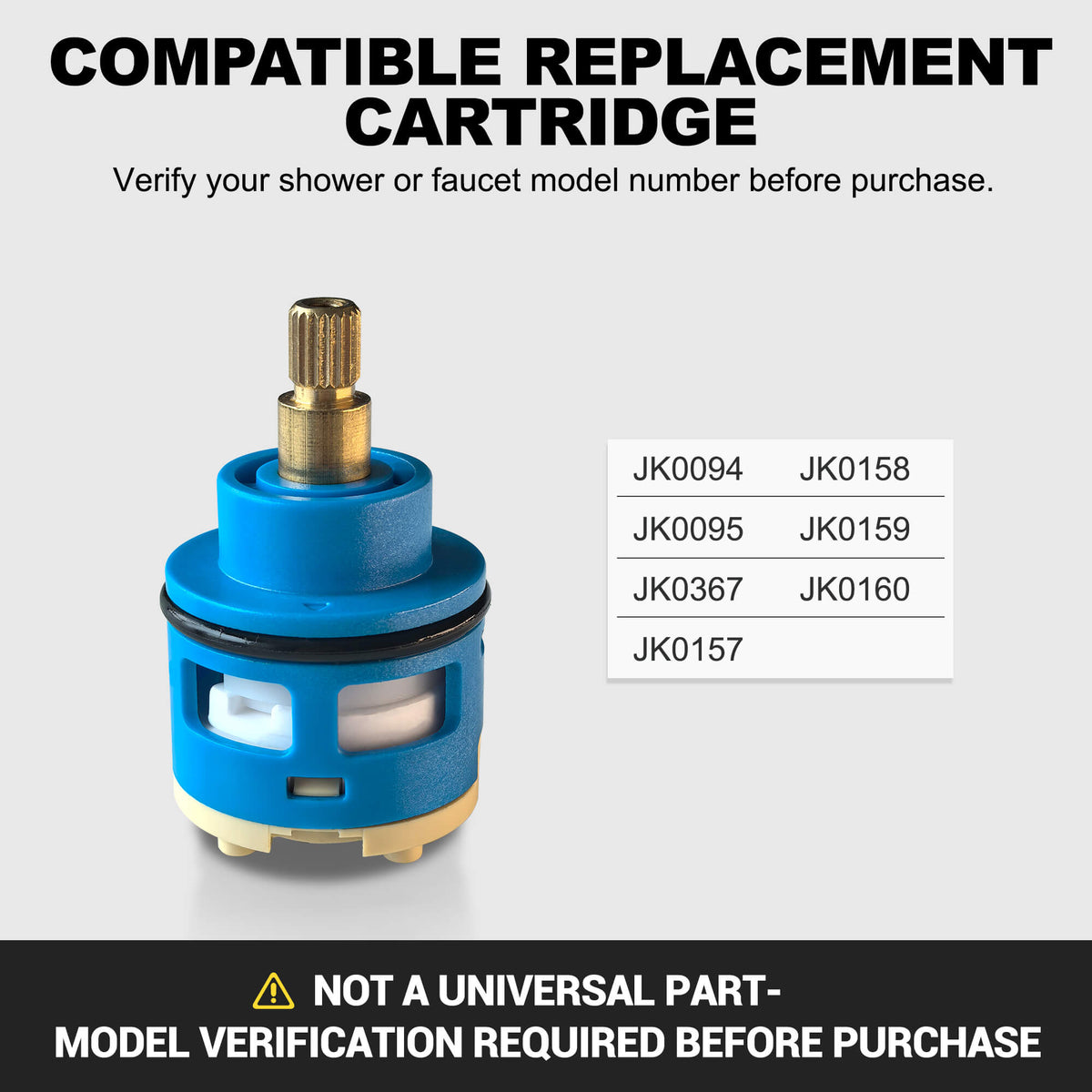 RBROHANT Replacement Cartridge for Shower Valves & Faucets
