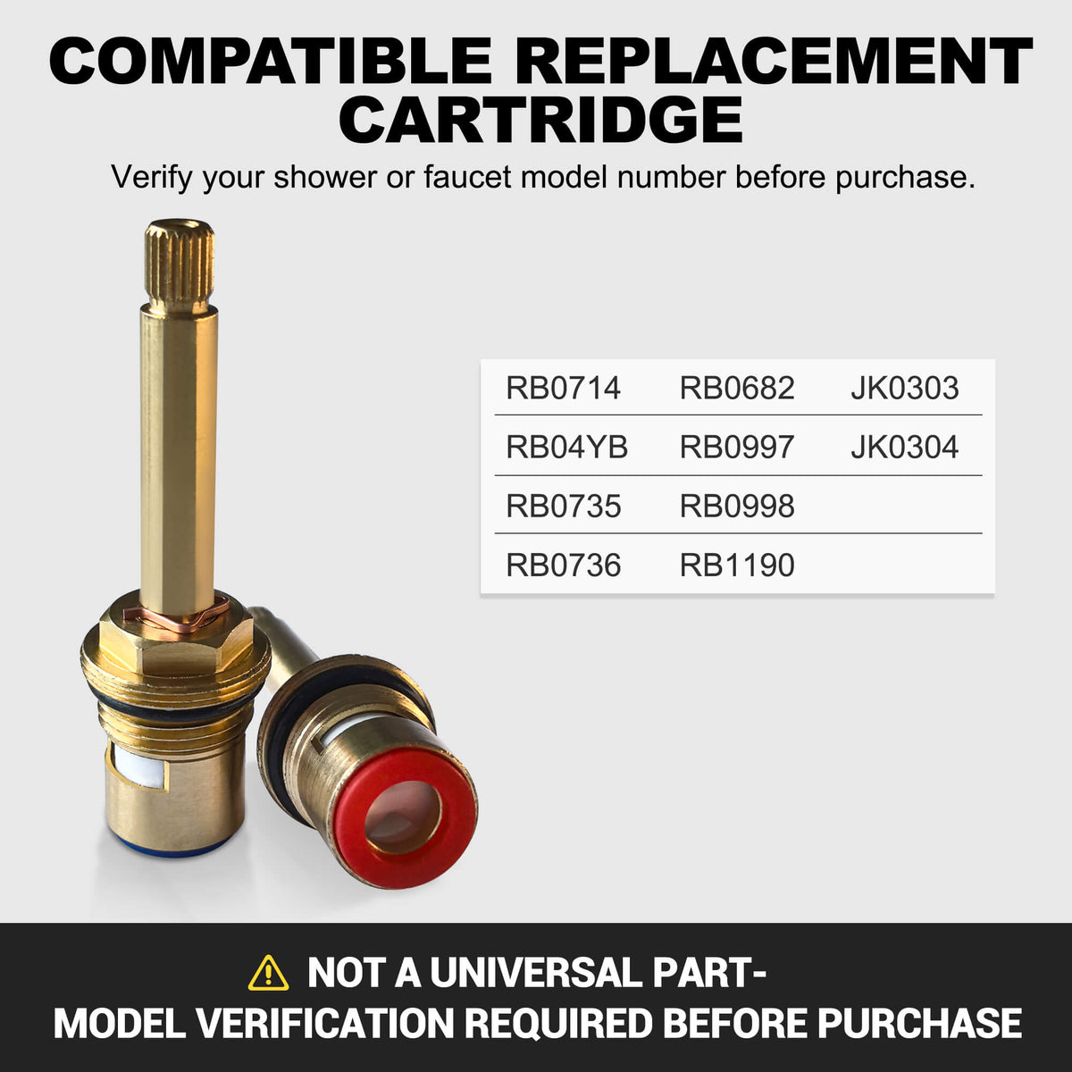 RBROHANT Replacement Cartridge for Shower Valves & Faucets