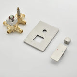 3-Function Rainfall Shower System with Wall Shower & Handheld