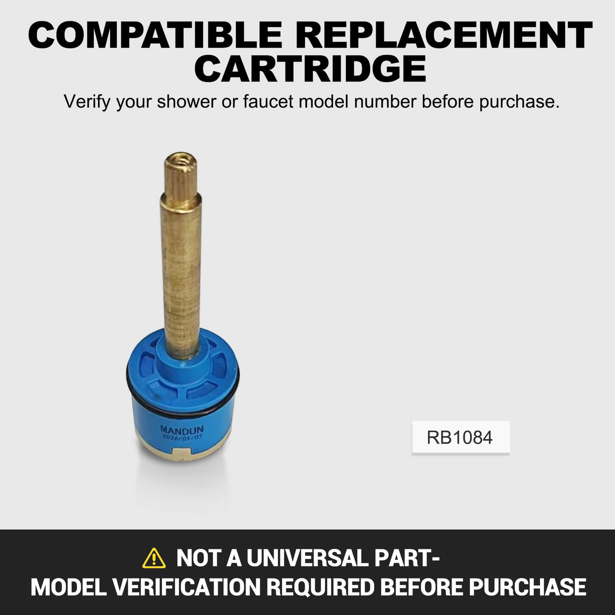 RBROHANT Replacement Cartridge for Shower Valves & Faucets
