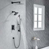 3-Function Rainfall Shower System with Wall Shower & Handheld