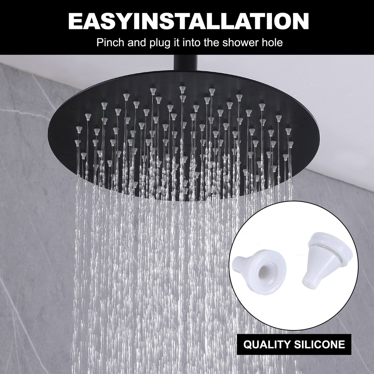 Universal Silicone Shower Head Nozzle Replacement 100PCS 4mm Shower Head Spray Nozzles