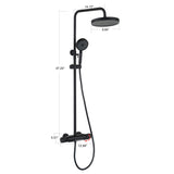 Adjustable Thermostatic Shower System with Waterfall Spout
