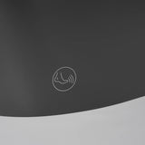 Gray smart toilet foot sensor for hands-free automatic flushing