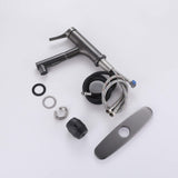 Bathroom Sink Faucet with Pull-Out Spray and Hot & Cold Functionality