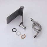 Modern Waterfall Sink Faucet with Flat Spout Design
