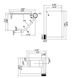 Modern Waterfall Sink Faucet with Flat Spout Design