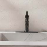 Bathroom Sink Faucet with Pull-Out Spray and Hot & Cold Functionality