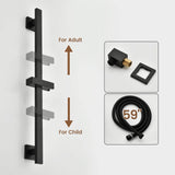 3-Function Rainfall Shower System with Wall Shower & Handheld