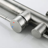 Outdoor Stainless Steel Shower with Handheld and Rain Shower Head