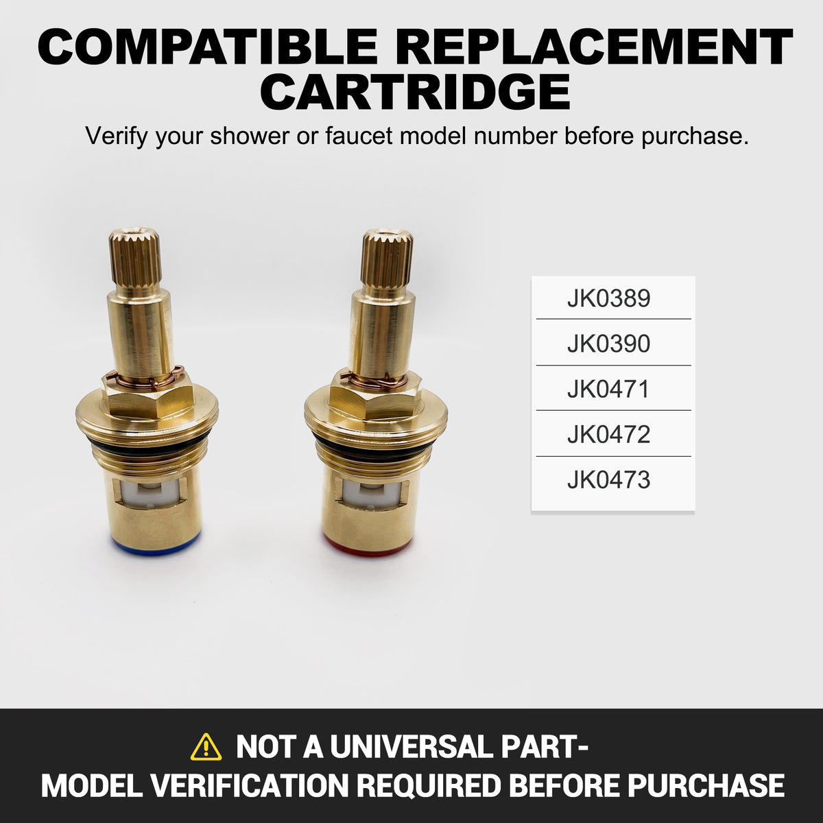 RBROHANT Replacement Cartridge for Shower Valves & Faucets