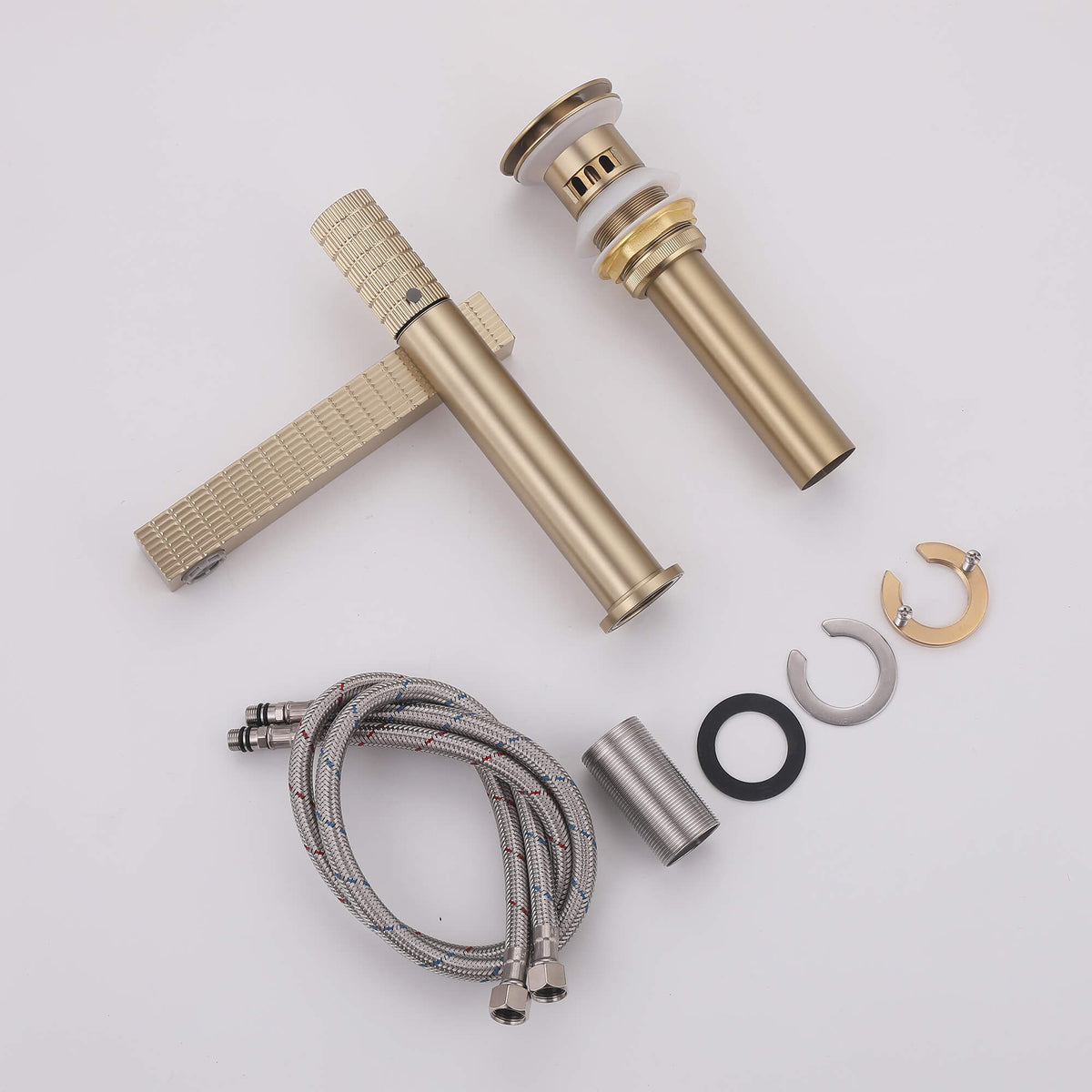 Modern Single Hole Bathroom Faucet with Dual Water Outlet and Flip Aerator