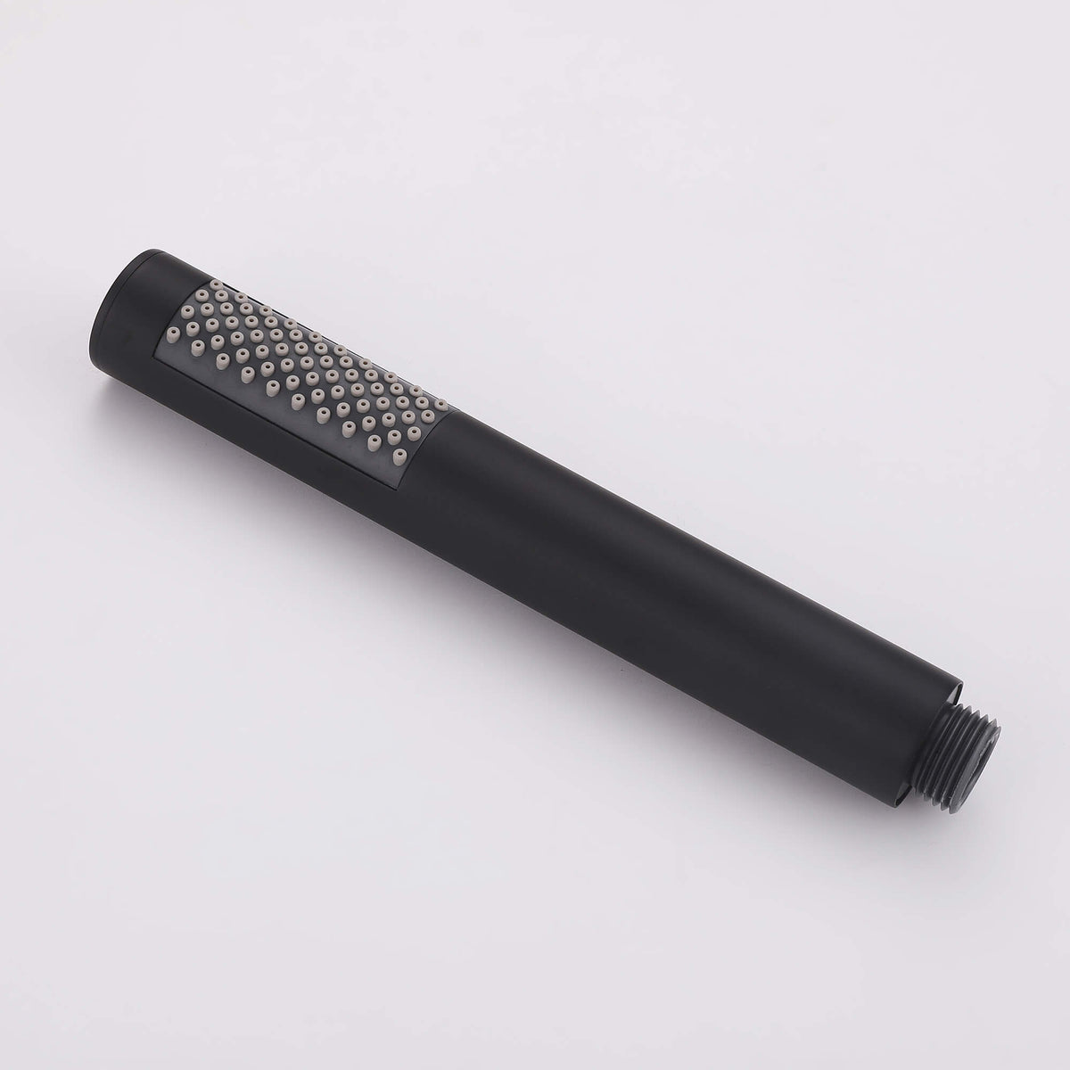 Matte black outdoor shower handheld spray head with silicone nozzles