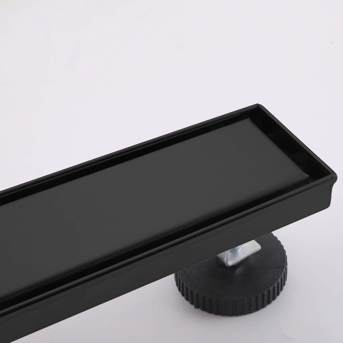2-in-1 Linear Shower Drain 304 Stainless Steel Bathroom Floor Drain with Tile Insert Grate and Hair Strainer