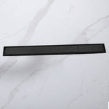 2-in-1 Linear Shower Drain 304 Stainless Steel Bathroom Floor Drain with Tile Insert Grate and Hair Strainer