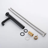 Industrial Style Bathroom Sink Faucet Single Hole Pipe Design Vanity Faucet